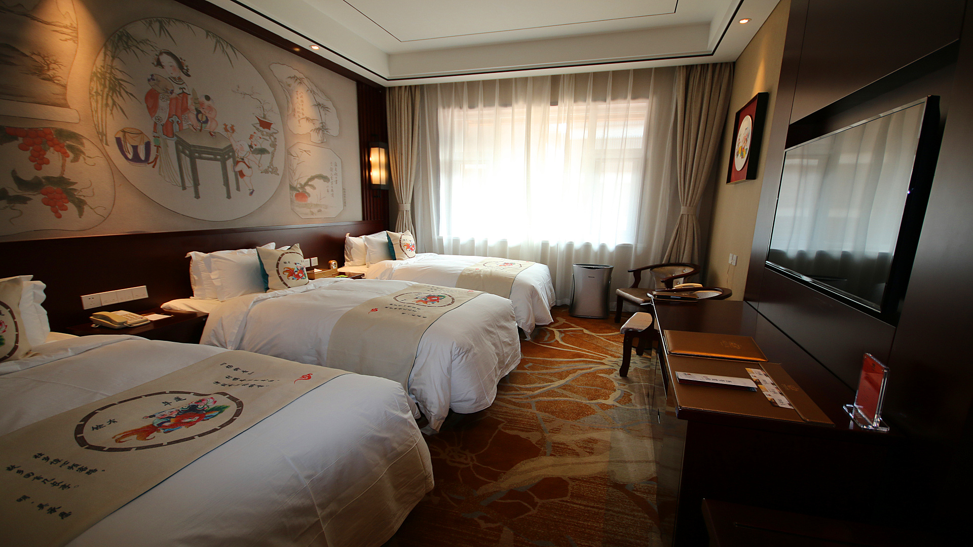 柳青古韻家庭房丨園景