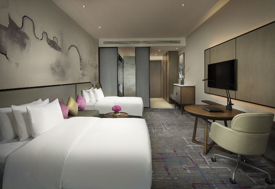 雪遥行政城景双床房