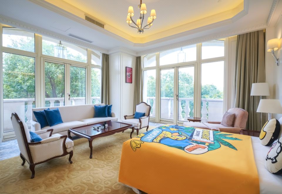 G-DUCK小黄鸭亲子家庭套房（享大客厅，黄鸭玩偶陪伴）