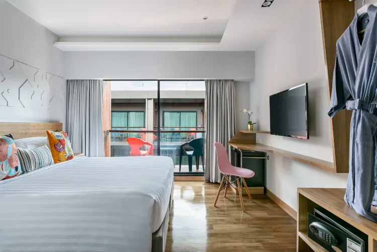 ห้องเตียงคิงไซส์ระเบียงเวลา