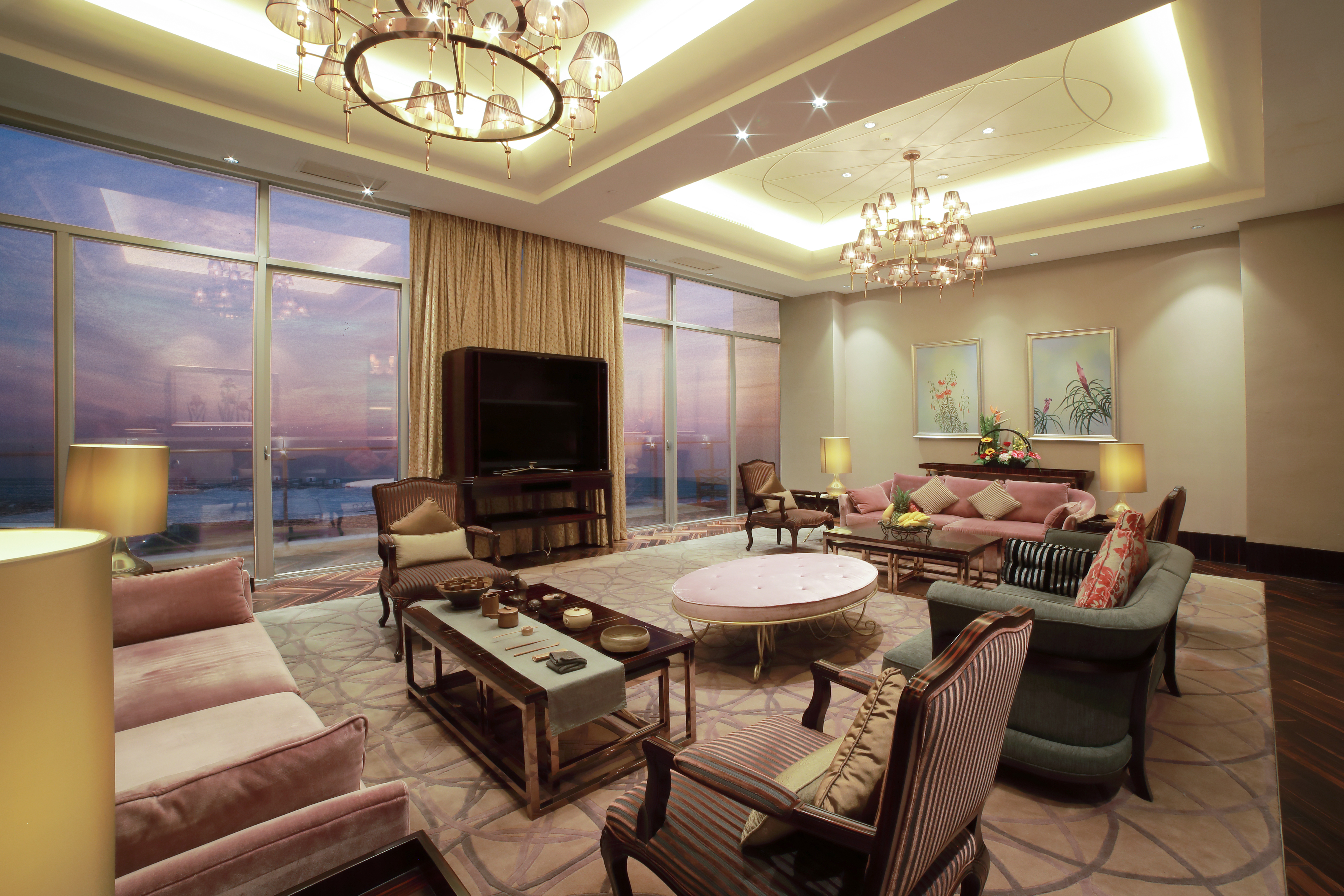 金厦海景贵宾套房（180°海景，带阳台）