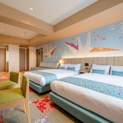 折り紙ルーム【ダブルベッド２台、ソファベッド１台】 RESI STAY 西陣 クーポン