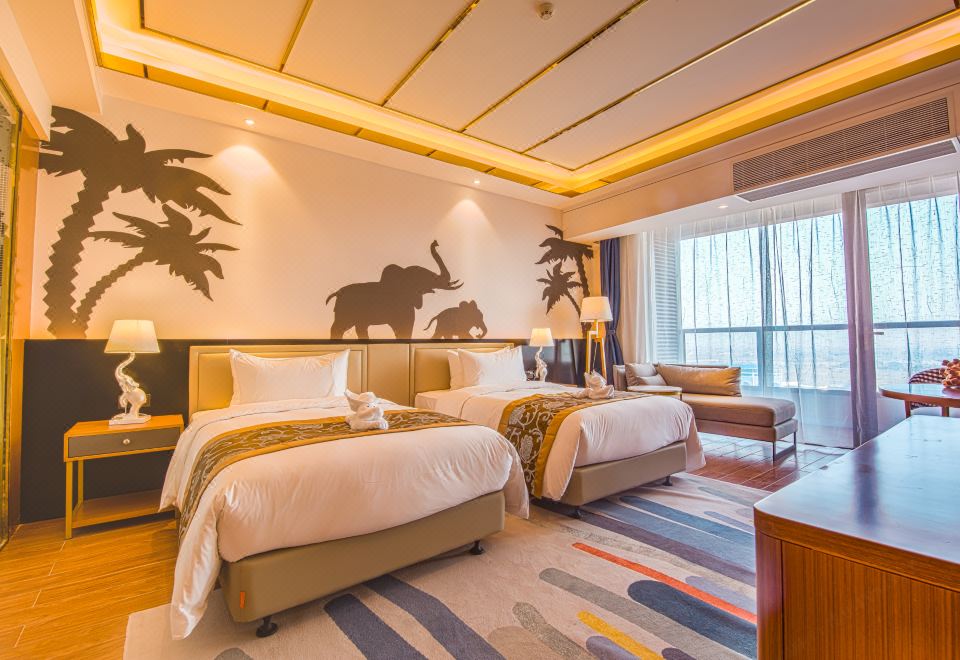 動物主題雙床房