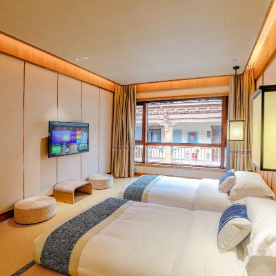 Luxurious Minimalist Tatami Twin Bedroom 香格里拉第5顆隕石紫微酒店優惠