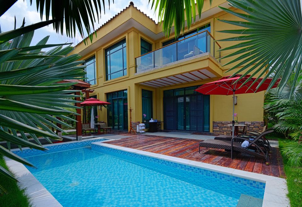 伴山别墅三房V1-独立泳池-私家泡池-麻将房-私家花园