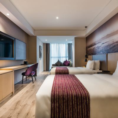 嘉賓雙床房（180°超大落地窗+小冰箱） 成都寬窄巷子美居飯店（通惠門地鐵站店）優惠