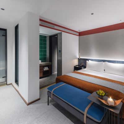 雲情·親子雙臥套房│乾濕分離+解壓記憶棉枕頭 聆境·三丘田飯店（海底世界店）優惠