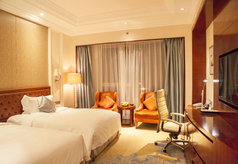 豪华城景双床房