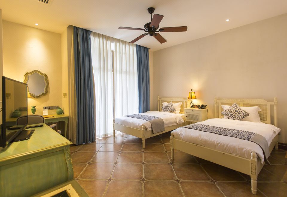 復古城堡雙床房