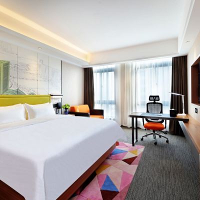 舒適大床房（舒達專利床墊+科勒衛浴+人體工學椅） 合肥高新區希爾頓歡朋飯店優惠