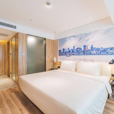 高級大床房（裸棉床品+記憶枕） 上海新國際博覽中心龍陽路亞朵飯店優惠