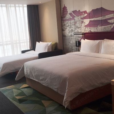 歡友房-配親子梳化床 西安大雁塔希爾頓歡朋飯店優惠