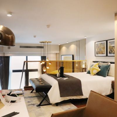 江景複式大床房 珠光星御國際公寓（廣州沙麵店）優惠