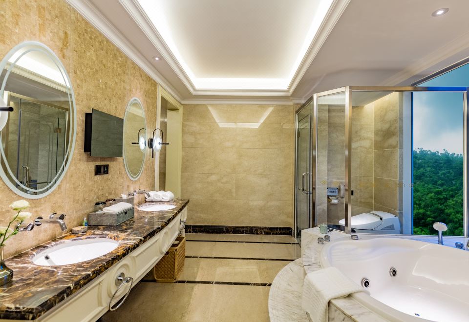 奢华双卧山海景套房