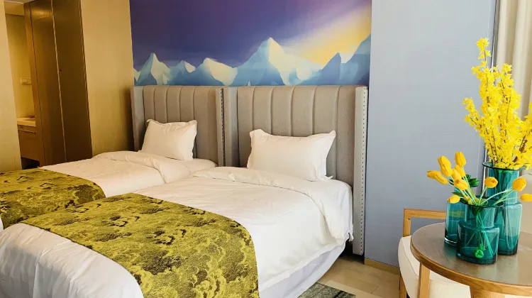 Qiyun Hotel Apartment (Qingdao Vientiane City May Fourth Square) 部屋