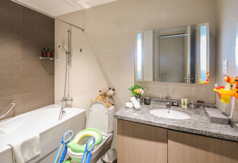 豪华双卧动物派对亲子房（可做饭+带浴缸）