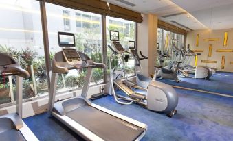 There is also a gym with large windows and a variety of treadmills available at Dorsett Tsuen Wan