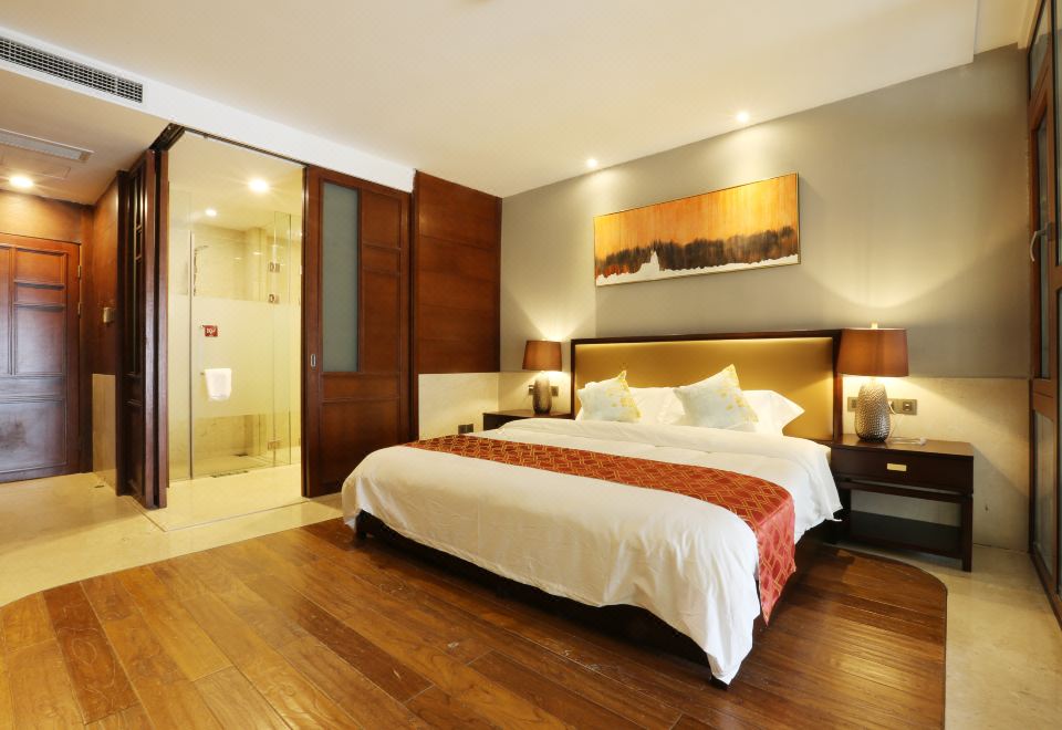 伴山居池畔温泉大床房V1