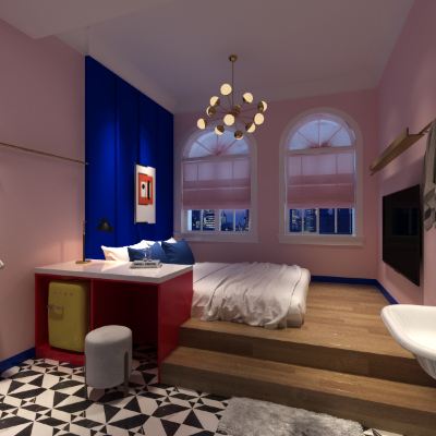 妙趣大床房-小巧温馨的港片復古風 杭州走耳又YMCA酒店（西湖店）優惠