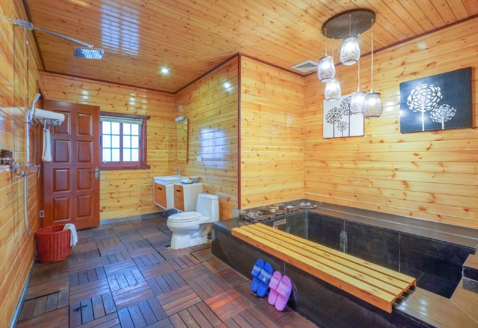 和风木屋【温泉入户+国粹麻将+宠物友好+私泡池】