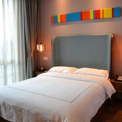 精緻城景大床房 樂福全套間飯店（蘇州金雞湖博覽中心店）優惠