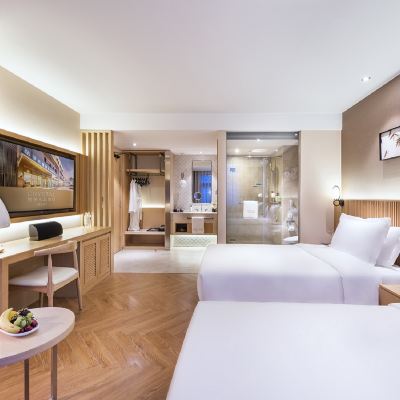 禪音景觀雙床房（智能客控+小冰箱） 桔子水晶北京王府井大街飯店優惠