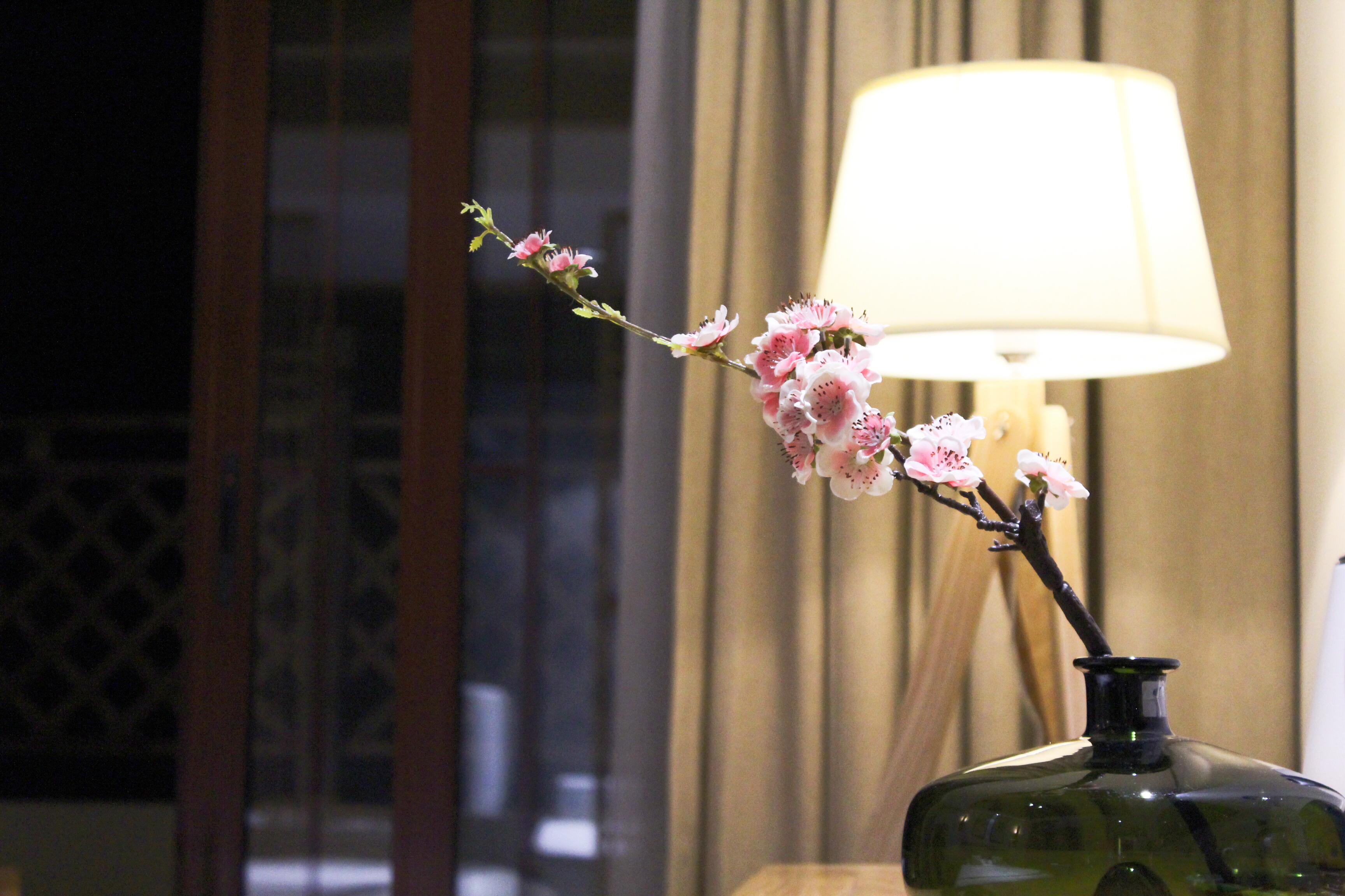 墨屏梓楠大床房+户外院子.浴缸.智能马桶