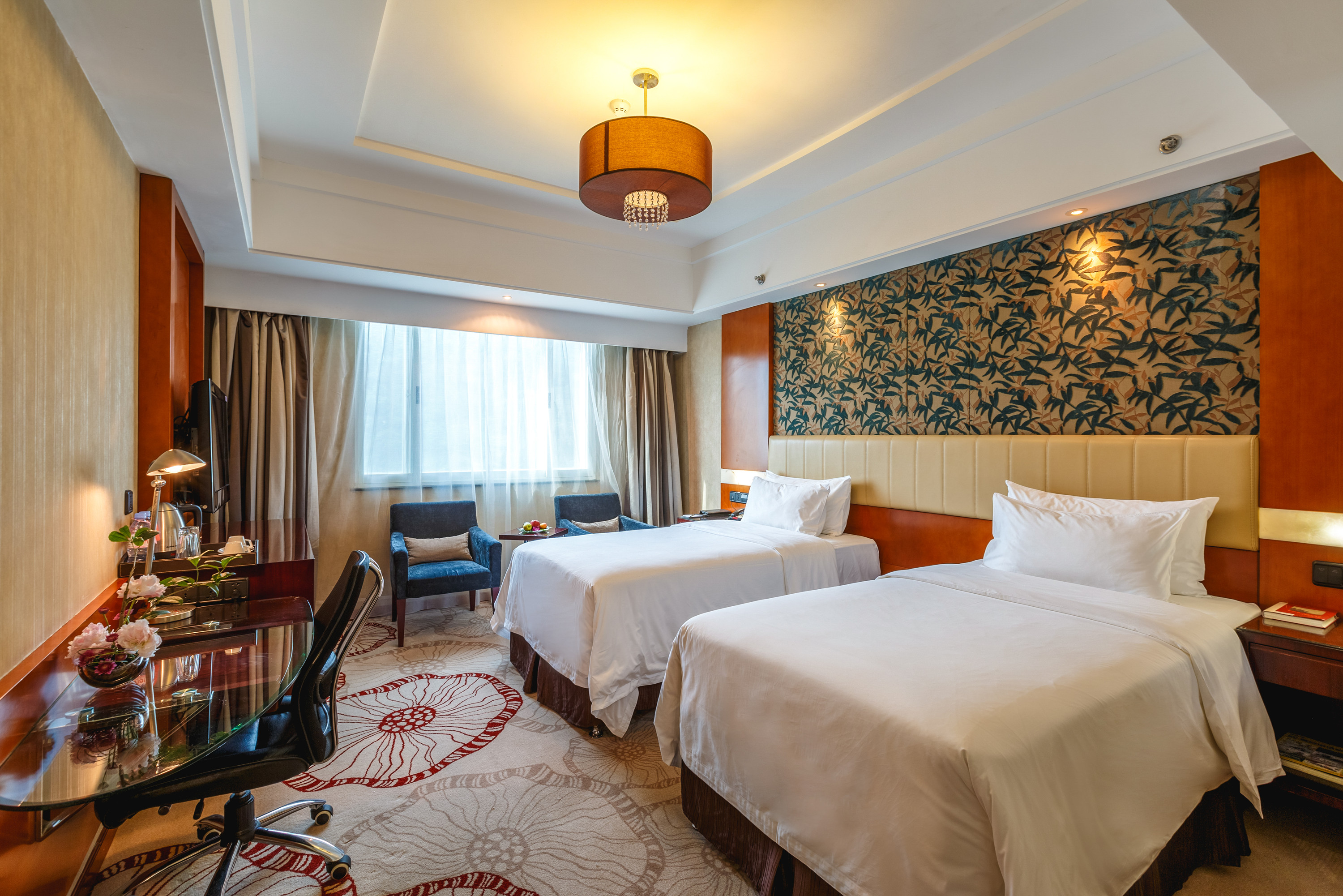 Excemon Ruian Sunshine Hotel豪华双床房（舒适办公区+乾湿分离+静谧好眠）