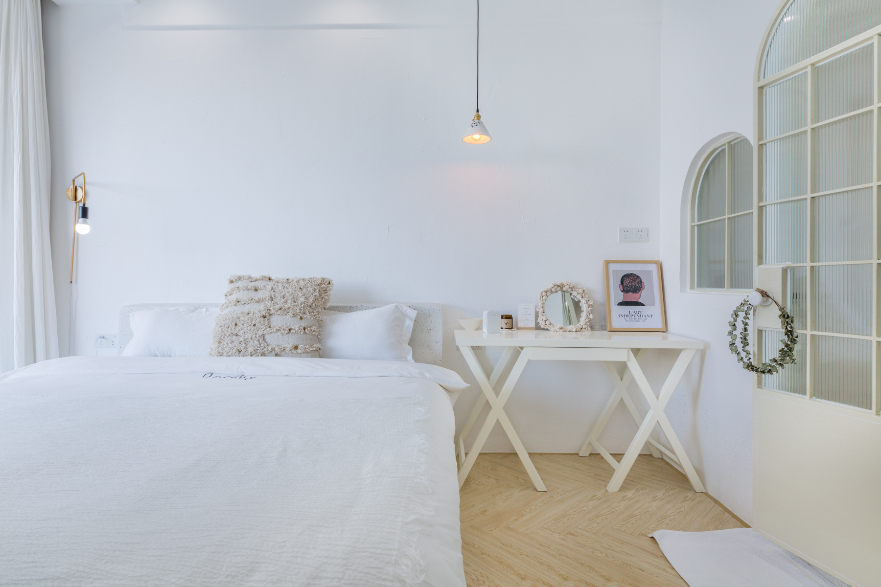 郁李｜「超大弧形落地窗·庭院风景」