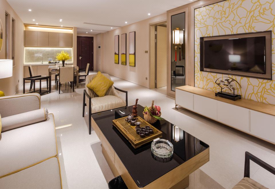 Yuetianxia Hot Spring HotelGarden Hot Spring Four Bedroom Villa