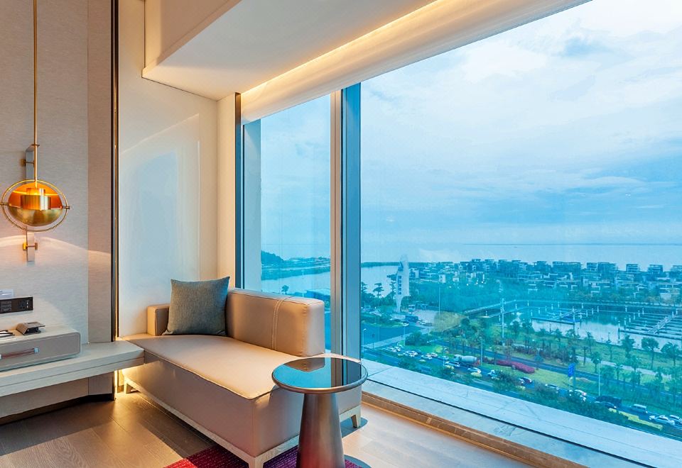 商務海景雙床房（180度全落地窗看海景日出）