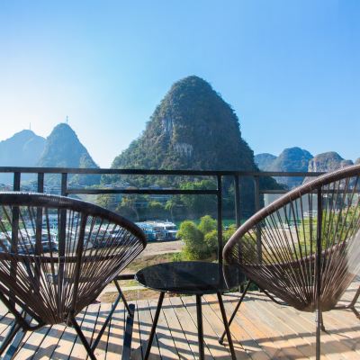 萱草·江景陽台大床房 夕拾花舍（陽朔西街天空之境店）優惠