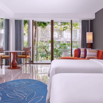 一室兩張雙人床套房（可通瀉湖） 峇裡島金巴蘭艾美飯店優惠