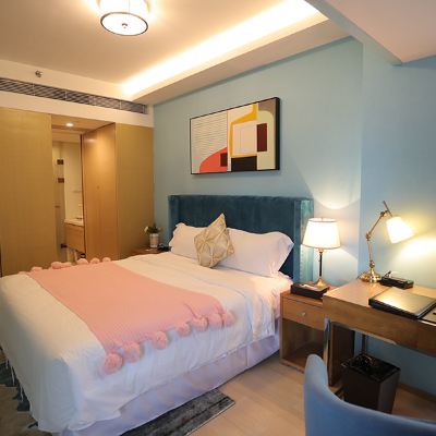 城景木屋家庭親子套房 麒韻飯店公寓（青島萬象城五四廣場店）優惠