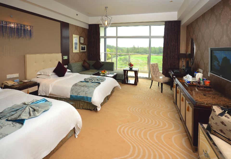 3號樓?果嶺雙床房【坐臥沙發+舒適睡眠+負氧離子】