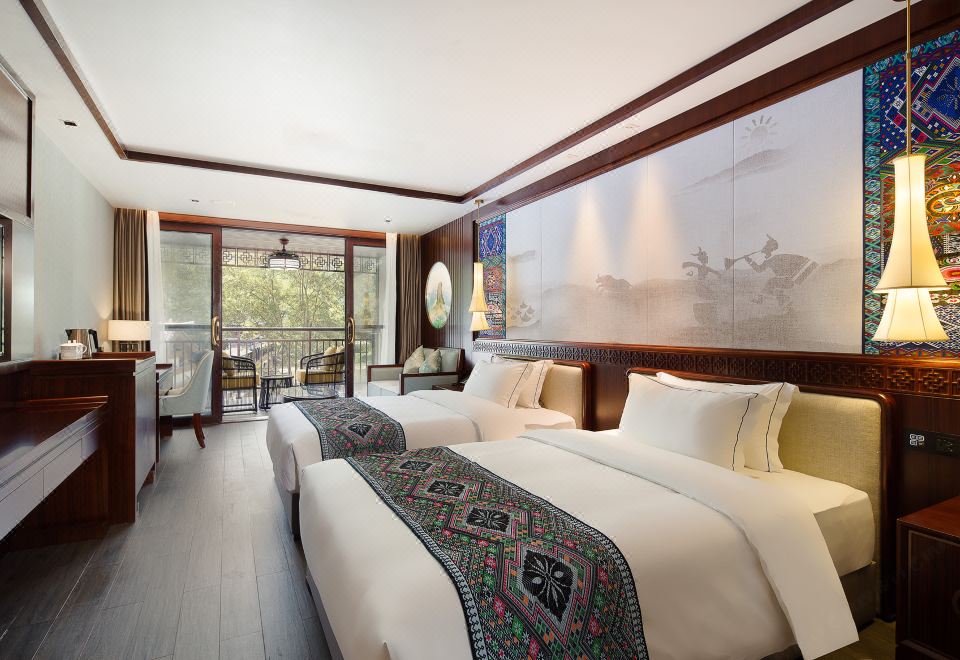 Mountain Fanjing Qixi Resort Deluxe Room - Double Occupancy, Garden-View (Floor Heating)