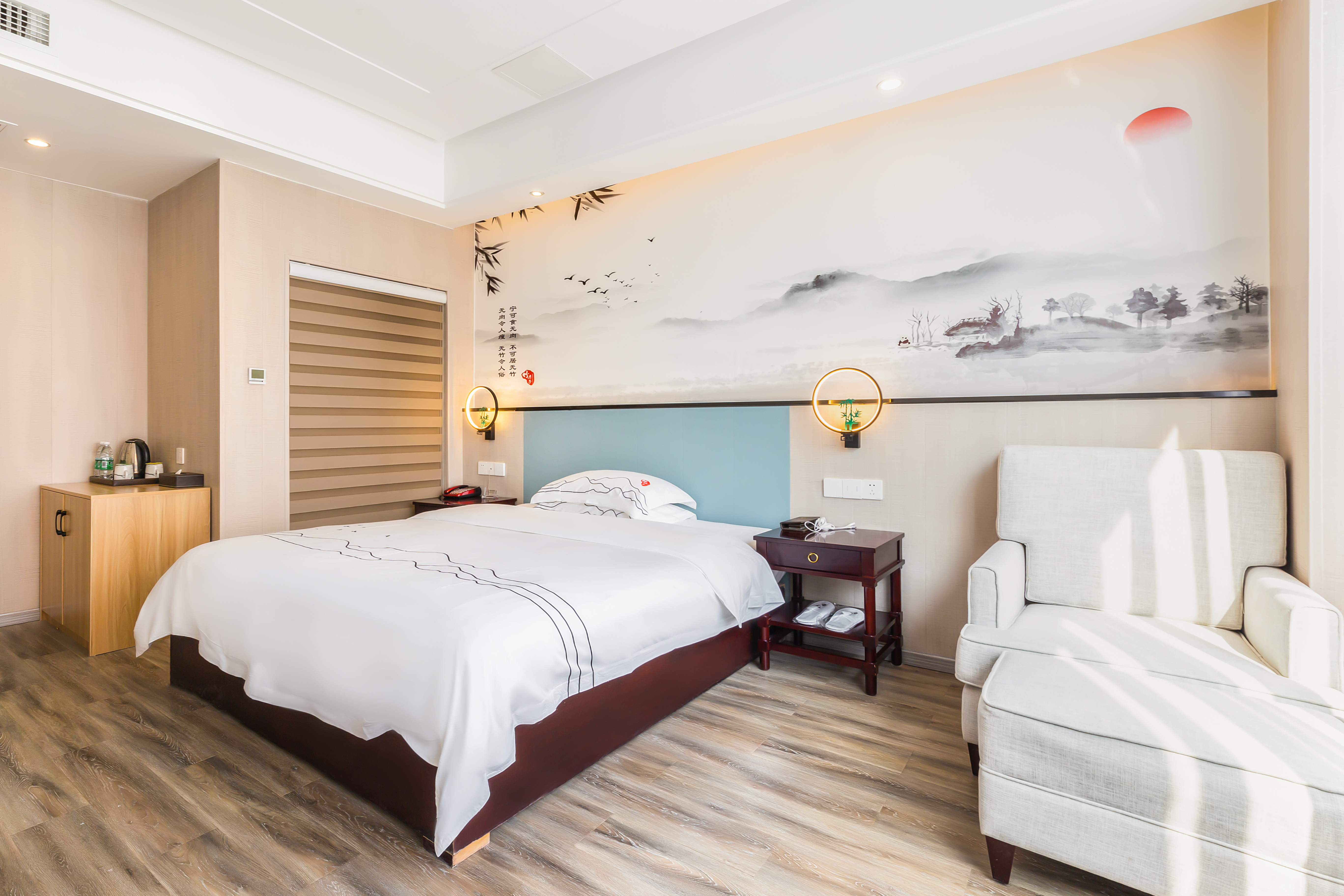 Bamboo Charm Double Bed Room