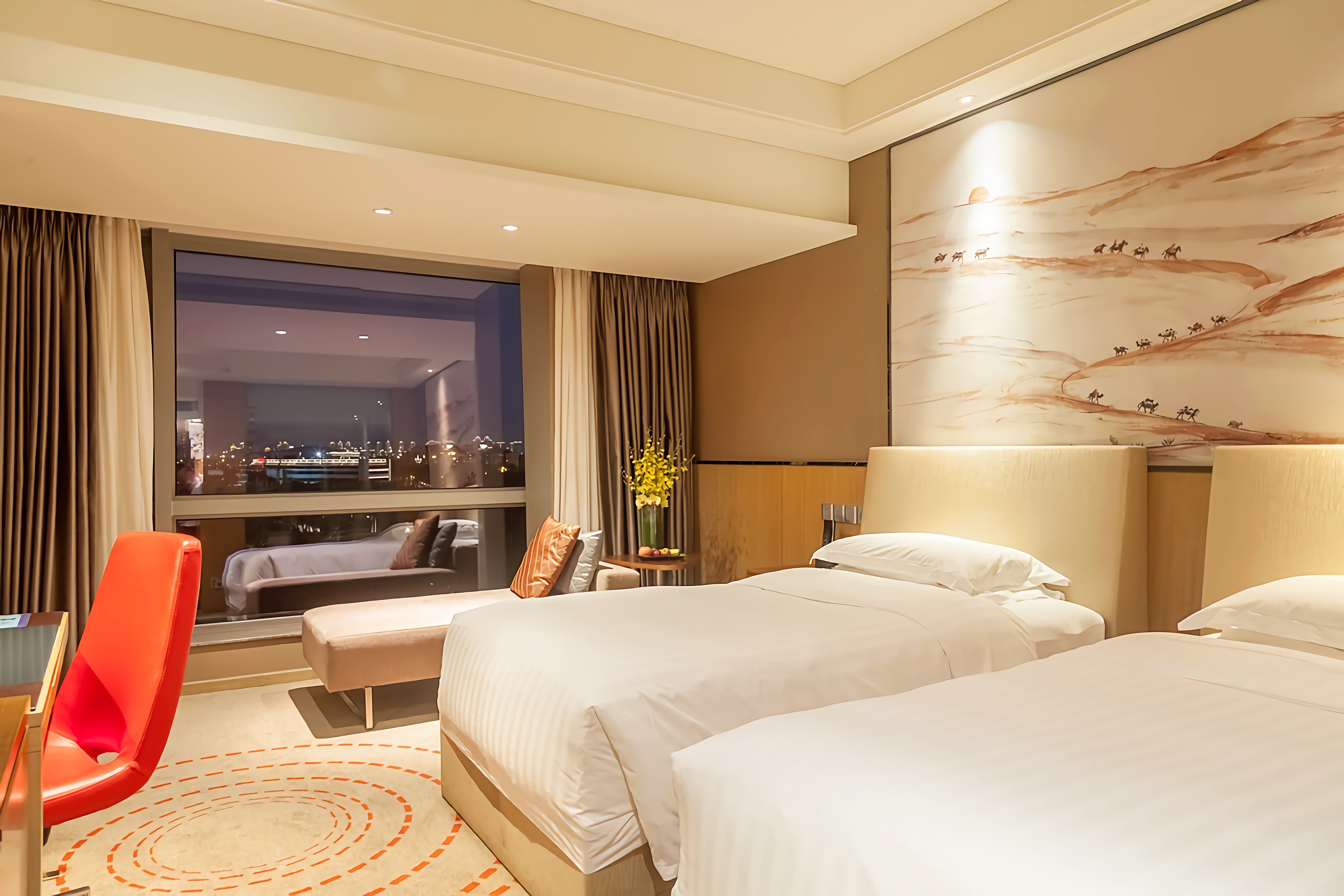 豪华湖景双床房