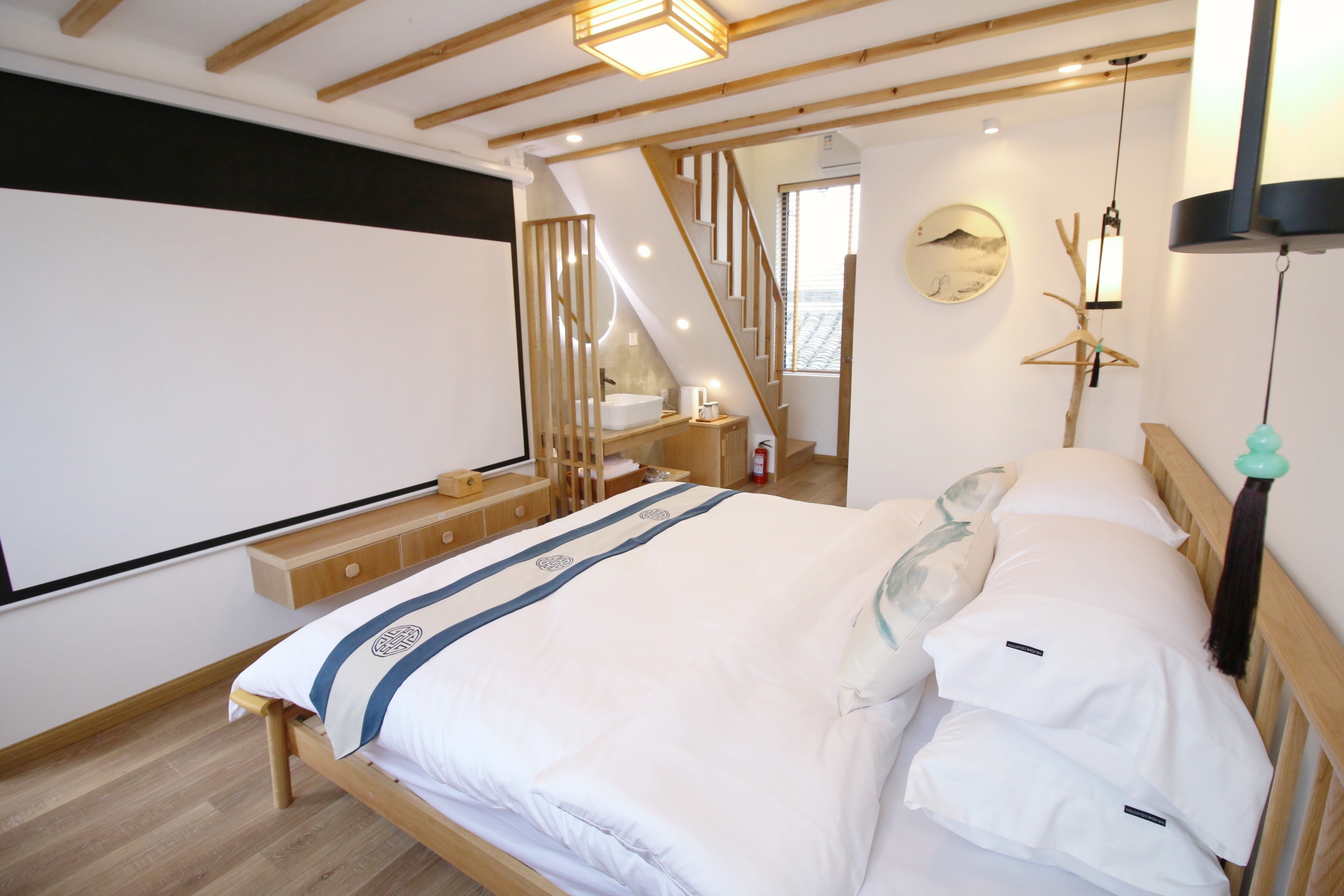 悟言|复式阳光大床房（榻榻米茶空间+超清投影+复式loft）