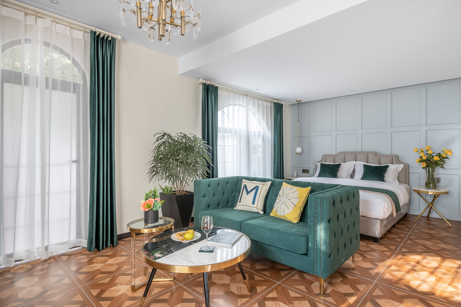 思海.露臺設計大床房