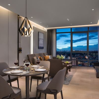 兩房豪華行政套房｜品牌床墊+全套廚電+洗烘機 東莞雅詩閣松山湖服務公寓優惠