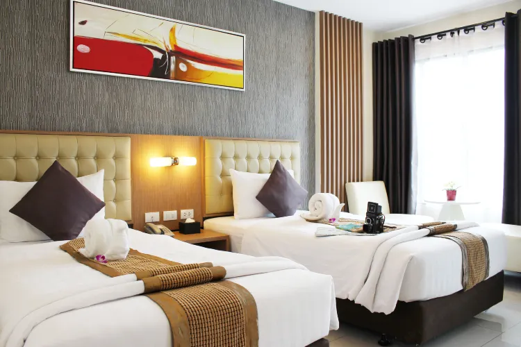 ห้องดีลักซ์ 3 เตียง ห้ามสูบบุหรี่