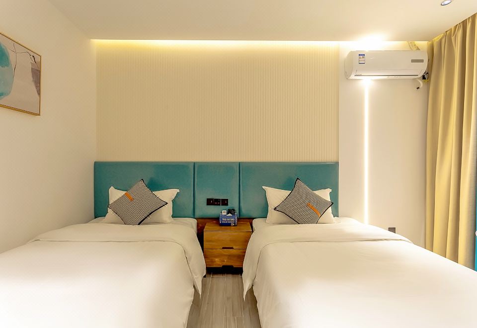 精致双床房 |挖沙工具+洗衣机+冰箱