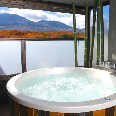 Four Beds Suite with Open Air Bath and Panoramic Mt. Asama View