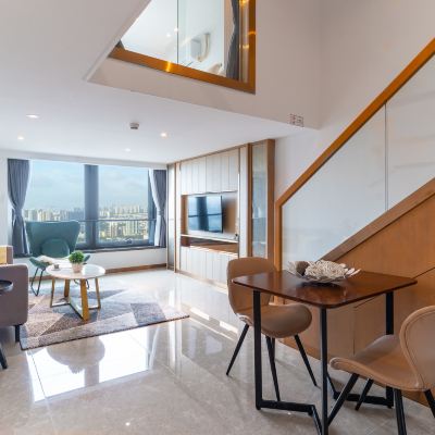 江景二居室複式套房 珠光星御國際公寓（廣州沙麵店）優惠