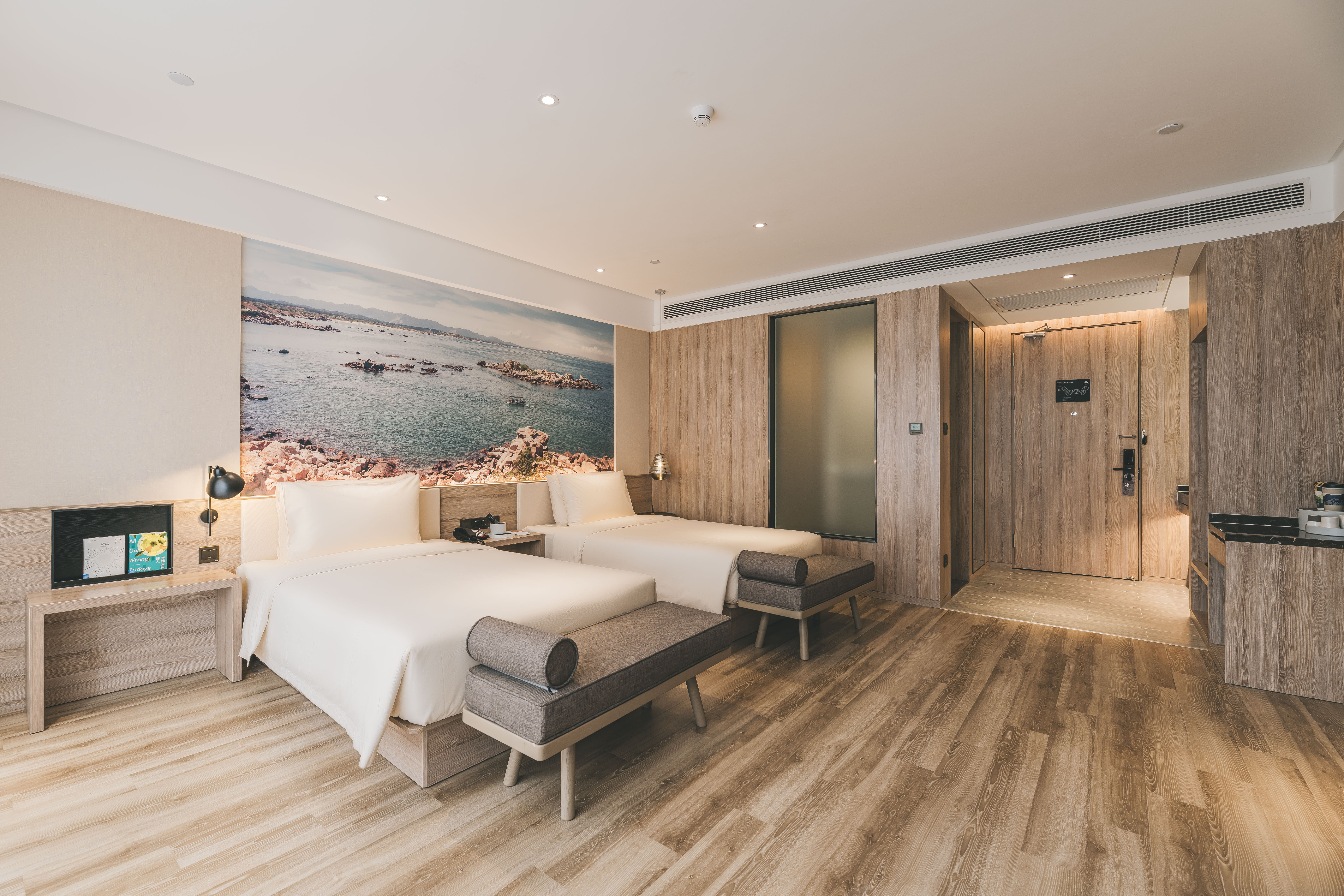 行政双床房（亚朵星球深睡床垫+深睡枕+mini吧小冰箱）