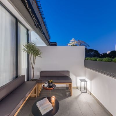 雲遊·陽台大床房 | 獨立客廳+星空陽台+解壓記憶枕頭 聆境·三丘田飯店（海底世界店）優惠