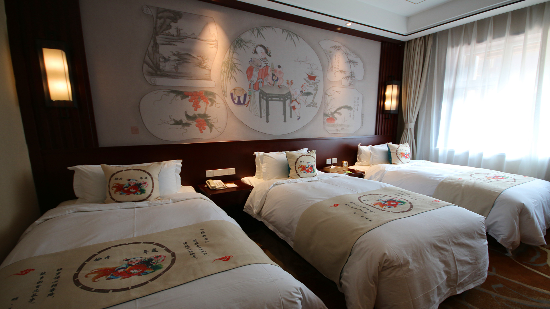 柳青古韵家庭房丨园景