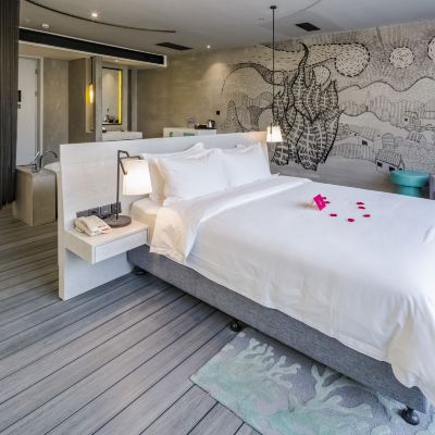 奢華大床房 閲瀾灣濱海度假酒店（較場尾店）優惠