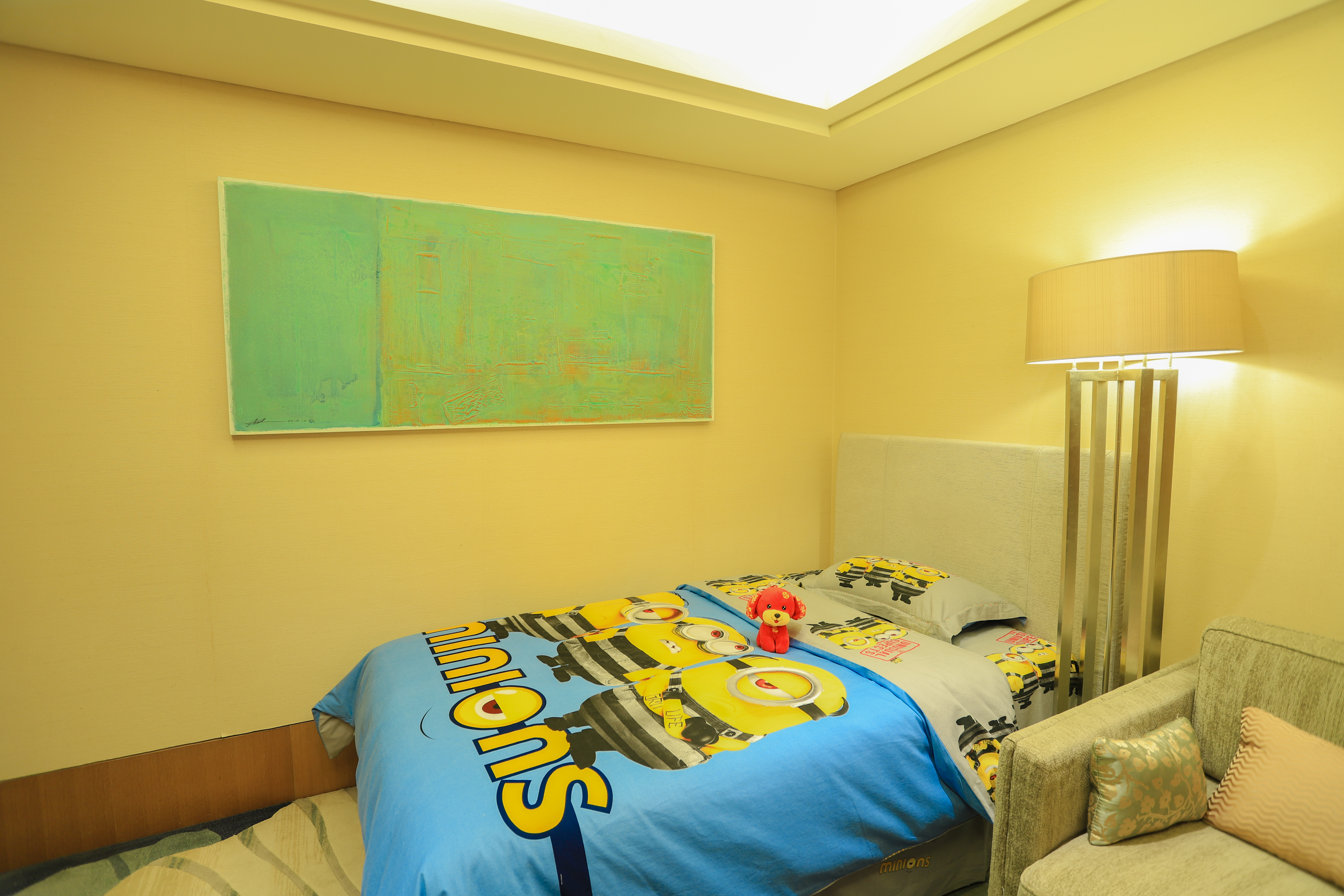 豪华海景卡通主题亲子套房（180°海景，带阳台）